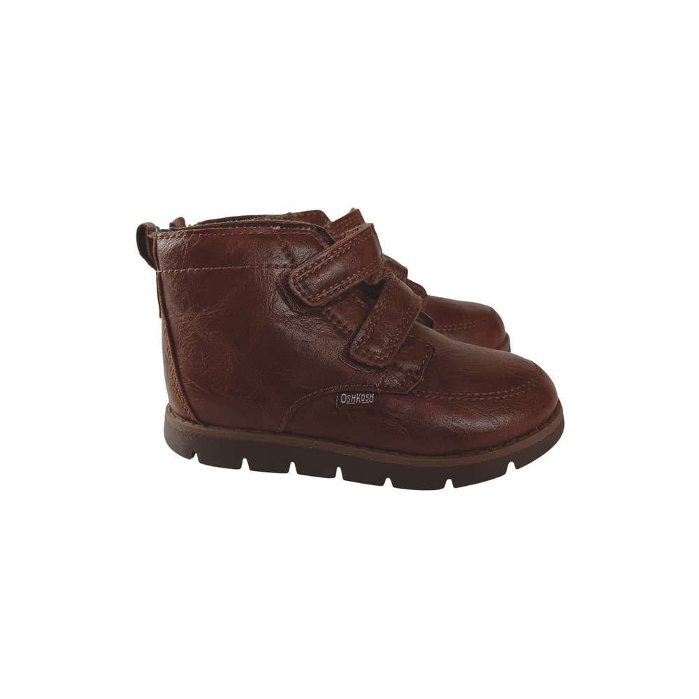 OshKosh Bgosh Toddler Pierce-B Brown Faux Leather Boots Size 8 US 24 EUR